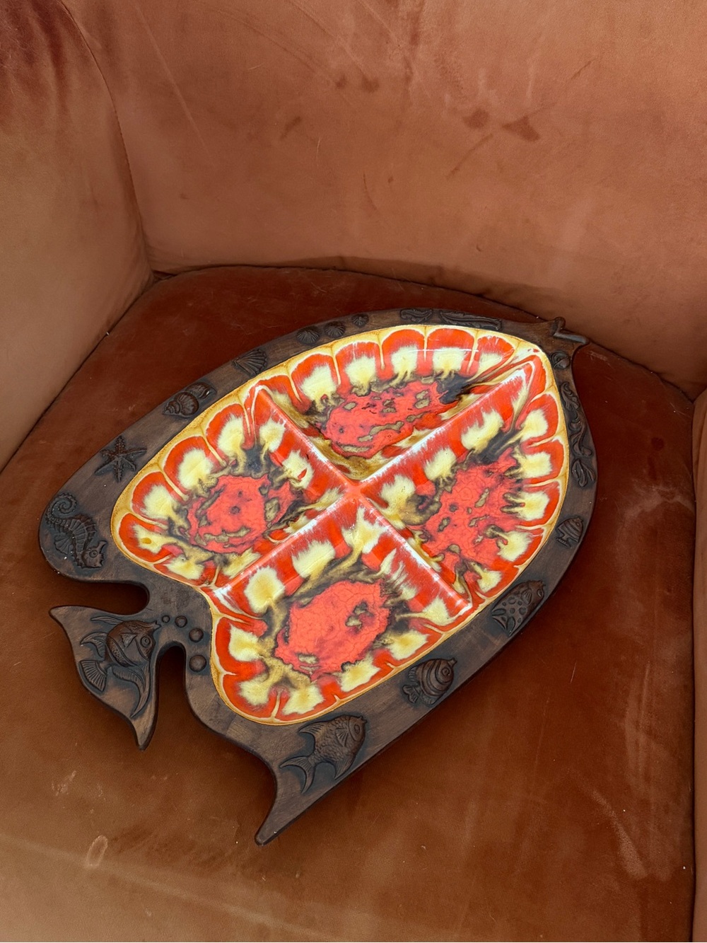 Treasure Craft California ceramic serving dish